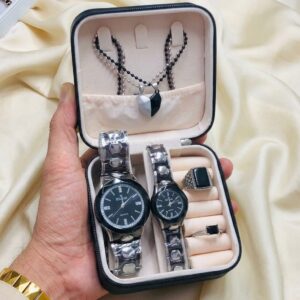 Imara Collection Artificial Jewelry Gift Set Couple watch
