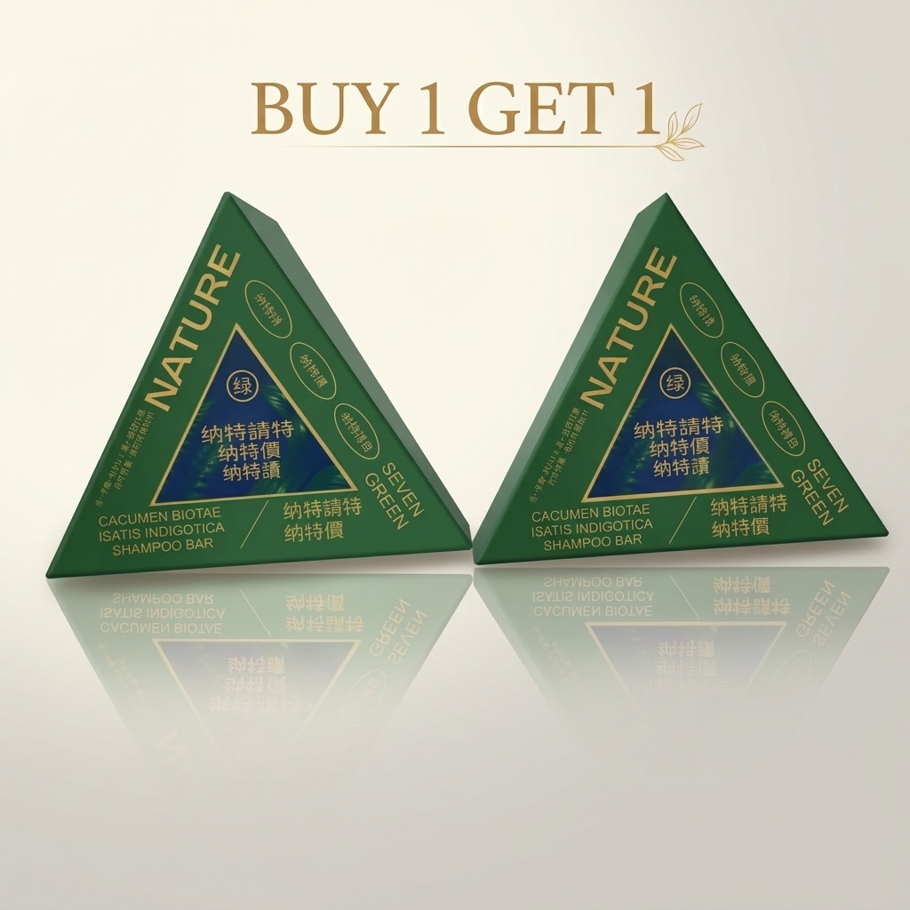 Nature Seven™ Green Shampoo Bar – Plant-Based & Nourishing